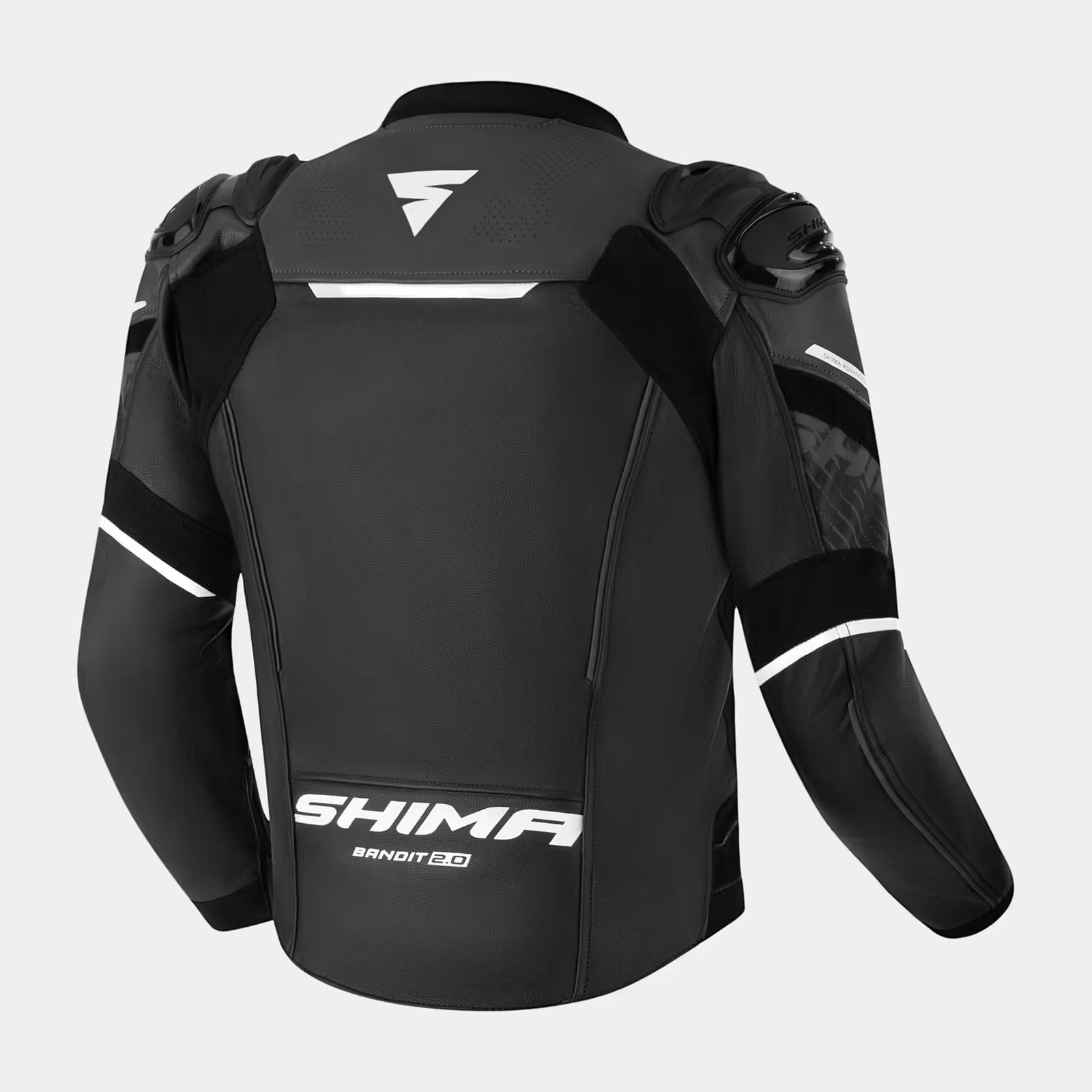 SHIMA_BANDIT_2.0_BLACK_BACK_Motorcycle_Jacket_Men