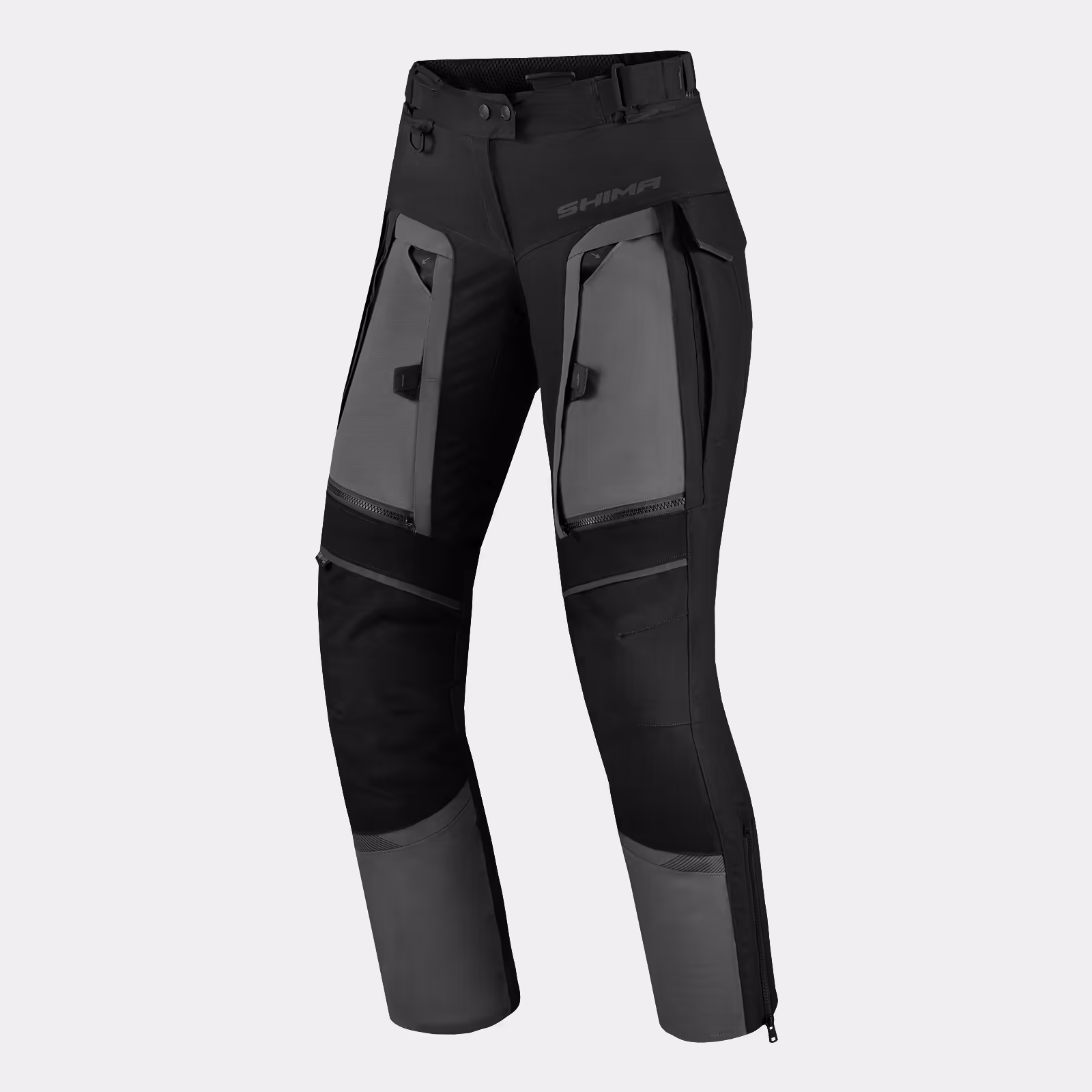 SHIMA_HERO_2.0_LADY_TROUSERS_BLACK_GREY_FRONT_V2_1600x1600_Motorcycle_trousers