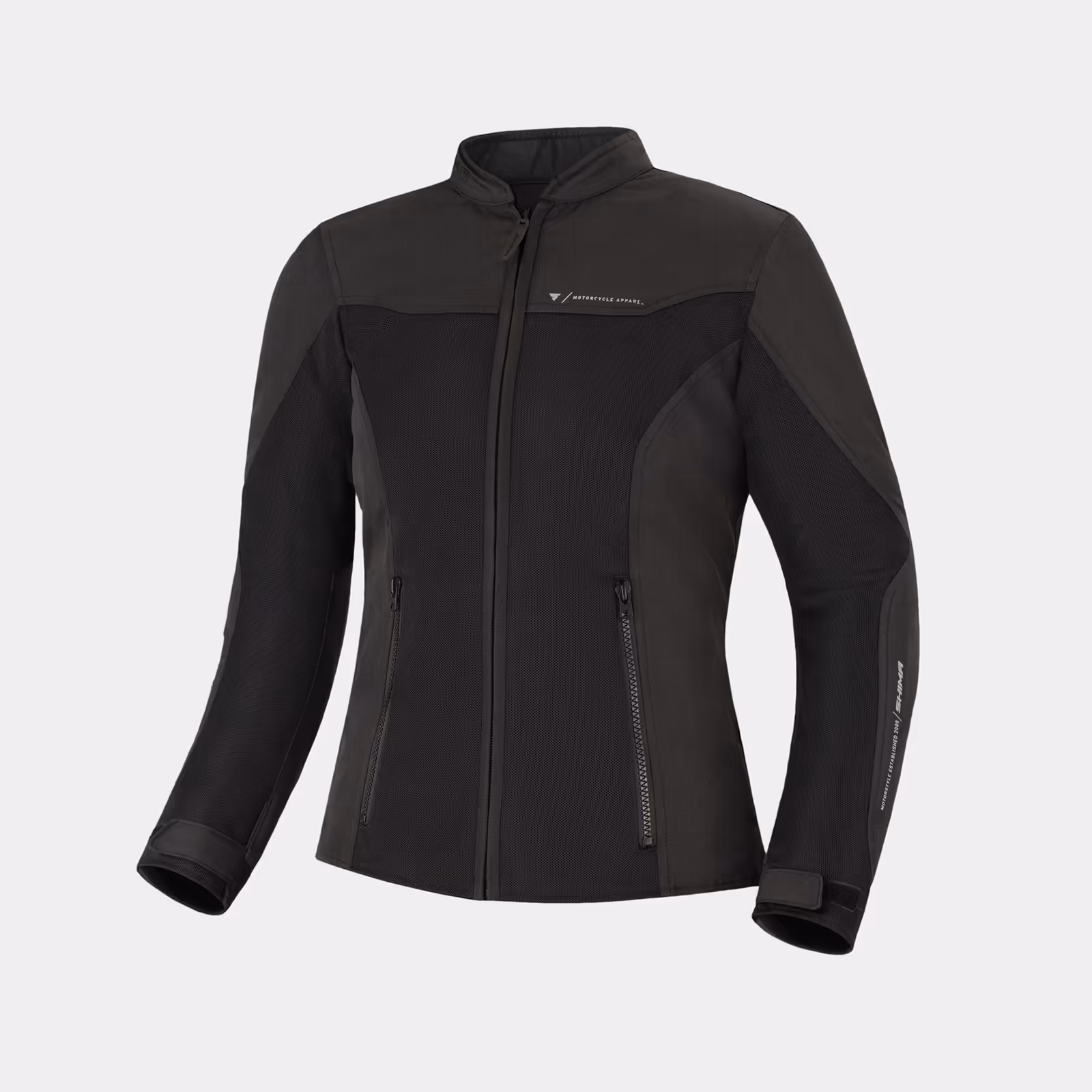 SHIMA_OPENAIR_Lady_jacket_black_front_1600px_Motorcycle_Jacket_Women