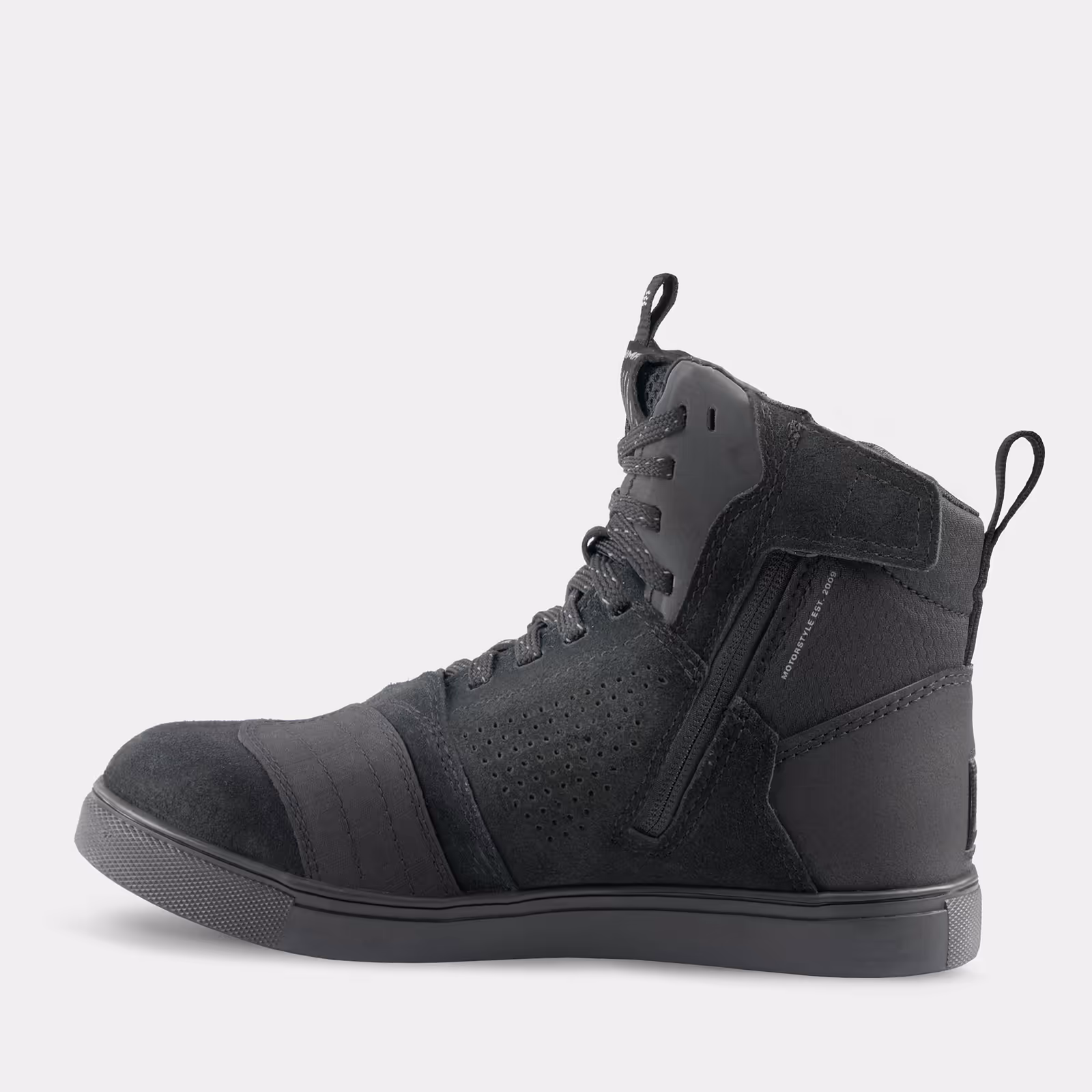 SHIMA_REBEL VENT_BLACK_LADY_SIDE_02_2500x2500_Motorcycle_shoes
